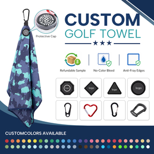 Fabbrica Diretta: Asciugamano da Golf con Texture a Nido d'Ape, Grande Capacità OEM/ODM, Microfibra Premium, Specializzato nell'Esportazione - Product Image 1