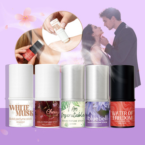 Perfume Sólido en Barra al por Mayor, Personalizado, <span class=keywords><strong>de</strong></span> Larga Duración, con Fragancia Floral Cítrica, <span class=keywords><strong>de</strong></span> Campanilla Azul, Cereza y Almizcle Blanco - Product Image 1