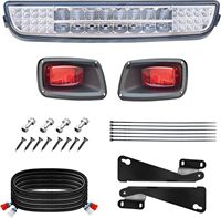 Kit de barre de phares LED et ensemble de feux arrière avec faisceau de câblage et interrupteur pour voiturette de golf E-Z-GO TXT 1996-2013