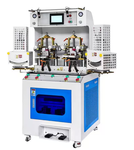 Machine de moulage pour la fabrication de semelles et de tiges de chaussures, machine de formage de chaussures Teo, machine de moulage à froid double pour le façonnage de chaussures et de matériaux - Product Image 1