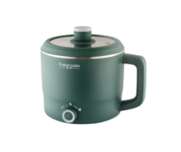Casserole électrique 1,5/1,8 L, mini-cuiseur électrique avec revêtement antiadhésif, cuiseur de voyage multifonction portable