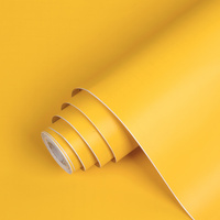Papier peint auto-adhésif, autocollant mural en PVC de couleur unie, papier de contact mat imperméable pour tiroir de bureau, revêtement d'étagère