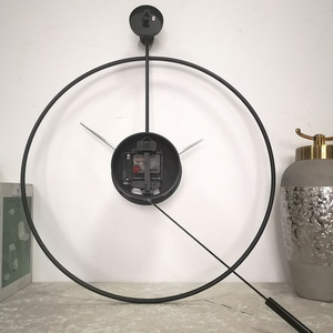 <span class=keywords><strong>Orologio</strong></span> <span class=keywords><strong>da</strong></span> <span class=keywords><strong>Parete</strong></span> Moderno in Metallo <span class=keywords><strong>da</strong></span> 50cm con Display a Lancette, Movimento al Quarzo, <span class=keywords><strong>Design</strong></span> Zen Asiatico, Decorazione per la Casa - Product Image 6