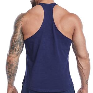 Bianco nero cotone uomo allenamento Stringer Bodybuilding canotta Fitness palestra canotta Oem Logo personalizzato moda di alta qualità per gli uomini - Product Image 4