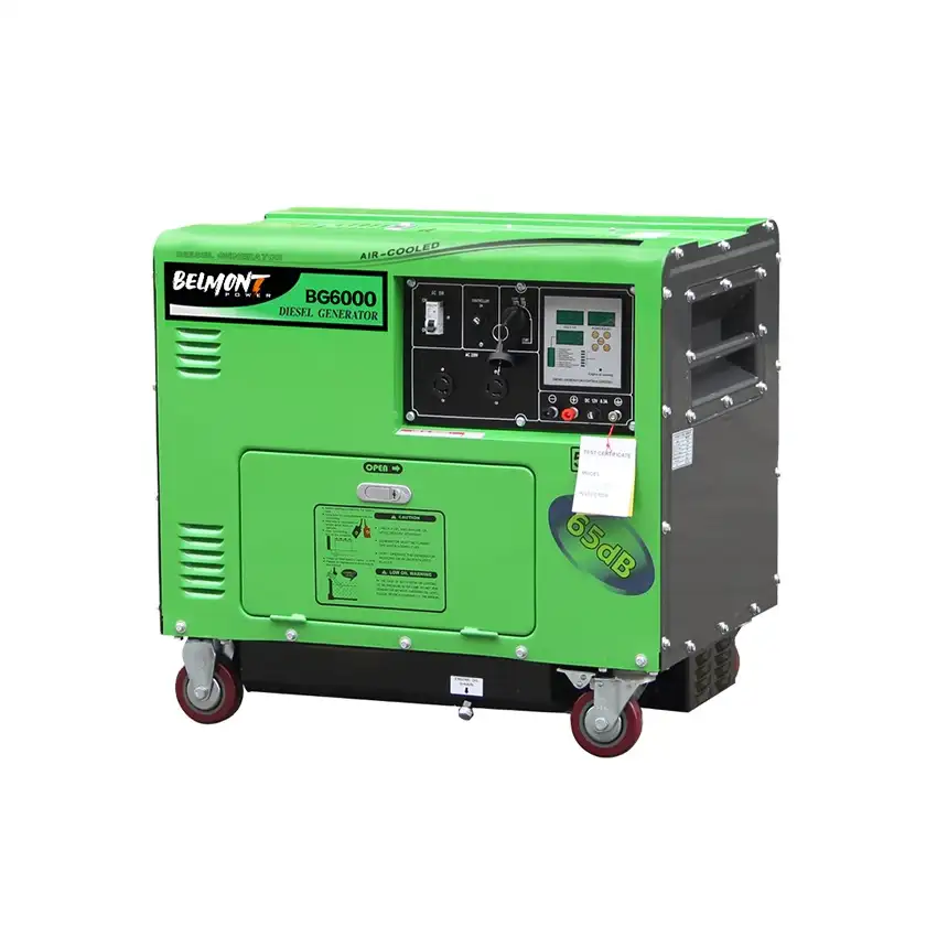 Generador portátil diésel silencioso, alta calidad, BD-6500SEA, 50hz, 60hz, 6kw, 6,5 kW
