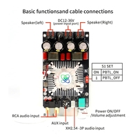 Carte amplificateur numérique Hifi haute puissance TPA3251 avec pont stéréo haute puissance 220wx2 carte amplificateur Audio Ap2202 BTL 350w