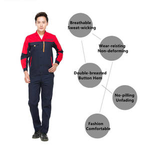 Livraison rapide en stock, ensembles de vêtements de travail pour hommes et femmes, mode estivale, coton et polyester, logistique d'usine, <span class=keywords><strong>garage</strong></span> - Product Image 4