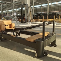Haute qualité à bas prix maison et Studio Commercial pliable réformateur Pilates noir Folading aluminium réformateur Pilates