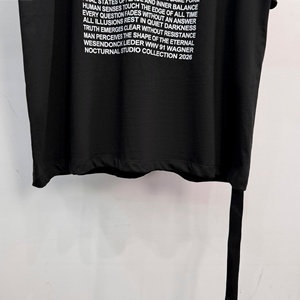 <span class=keywords><strong>T</strong></span>-shirt Unisex a Manica Corta Stile Dark con Stampa Lettering, Vestibilità Larga, Nuova Collezione 2026, Stile <span class=keywords><strong>Parigi</strong></span> - Product Image 6