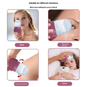 Moule à glaçons pour le visage en silicone anti-fuite avec logo personnalisé, outil de soin de la peau du visage, refroidissement, rouleau à glace, moule à glaçons pour le visage - Product Image 3