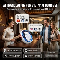 Dispositif de traduction AI portable en 133 langues, traduction vocale en temps réel pour l'hôtellerie, le tourisme, les affaires et la communication