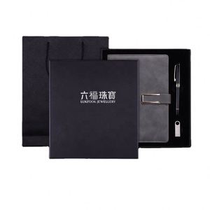 Hot Corporate Leather Notebook Gift Sets With Pen Customizable Luxury A5 Diary Stationery <b>Note</b> <b>Book</b> Gift Box for Men - Product Image 2