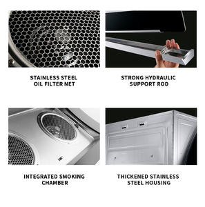 Cappa da Cucina a Camino da 900mm con Interruttore a 3 Velocità, Facile da Pulire, Aspiratore di Fumo Intelligente per Cucina - Product Image 5