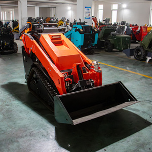 Mini Skid Steer Loader Dam Embankment Mowing 1800KG <b>Weight</b> Crawler Undercarriage - Product Image 3