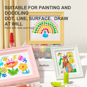 مجموعة علامات ألوان مائية للأطفال قابلة للغسل من midier لوحة فنية للطلاب 24 لونًا رسومات قابلة للغسل - Product Image 5