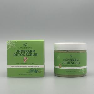 Exfoliante Corporal de Té Verde Menta Personalizado, Exfoliante de Árbol de Té para Axilas, Iluminador, Detox, 100% Vegano, Cruelty Free - Product Image 5