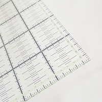 Règle de patchwork carrée transparente antidérapante en plastique de 2,5 mm d'épaisseur, 30 cm, pour la couture DIY et la conception de mode – Vente directe usine