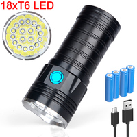 Lampe torche LED rechargeable USB Lampe de poche puissante