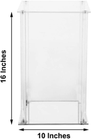Support de fleurs de table carré personnalisé en acrylique transparent pour mariage, avec votre logo et taille sur mesure YAGELI