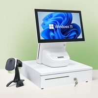 Sistema POS con Pantalla Táctil Capacitiva Android/Windows de 15.6'', Fabricante de Terminales OEM/ODM, Caja Registradora Inteligente Avanzada