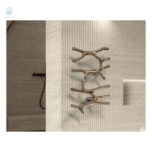 <span class=keywords><strong>Toallero</strong></span> Eléctrico de Acero Inoxidable 304, Diseño Dorado, para Baño, Hotel, Cocina, Dormitorio, con Función de Calefacción - Product Image 6