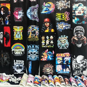 تصميمات قابلة للتخصيص لنقل الحرارة مقاومة للماء قابلة للغسل تيشيرت ملصقات جاهزة للضغط على شاشة نقل DTG ملابس - Product Image 5