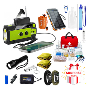 Yeni Güncelleme Hava Durumu Radyosu Taşınabilir Şarj Cihazı Hayatta Kalma İlk Yardım Setleri Yürüyüş Açık Hava Acil Durum Kampçılığı Çok Yönlü Deprem Hayatta Kalma Seti - Product Image 1