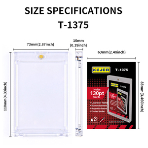 Custodia con magnete per carte sportive con supporto magnetico per Trading Card espositore custodia per carte da gioco - Product Image 2