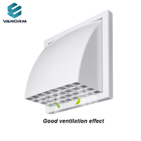 Ouverture de ventilation de l'évent d'échappement Mur extérieur Capuchon de ventilation étanche à la pluie Couverture de vent Sortie de conduit d'échappement et de ventilation
