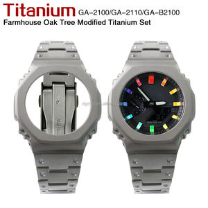Kit de modification GA2100, boîtier en titane, <span class=keywords><strong>bracelet</strong></span> pour montre <span class=keywords><strong>GA</strong></span>-<span class=keywords><strong>2100</strong></span> <span class=keywords><strong>GA</strong></span>-2110 <span class=keywords><strong>GA</strong></span>-B2100, pièce de rechange, finition mate - Product Image 1