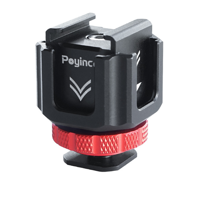 Poyinco JN-023 Hot Shoe Mount Adapter for Camera Light Field Monitor Video Mic LED for for Cameras & Camcorders