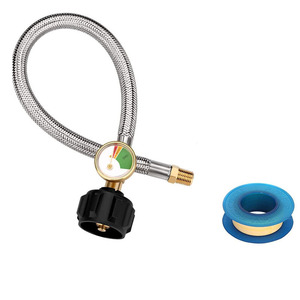 ท่อโลหะ QCC พร้อมเกจวัด 1/4 NPT 15 นิ้ว สำหรับใช้ในรถบ้านคาราวาน - Product Image 3