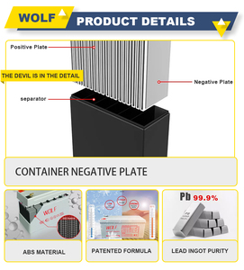 Batería WOLF de Ciclo Profundo AGM 6-EVF-80 de 12V 80Ah con 1 Año de Garantía para Triciclos Eléctricos y Sillas de Ruedas Eléctricas - Product Image 5