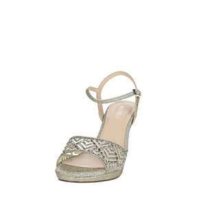 Menbur Women's <b>Heeled</b> Sandal 23683 Grey Sparkle <b>Ankle</b> <b>Strap</b> <b>Platform</b> - Product Image 6