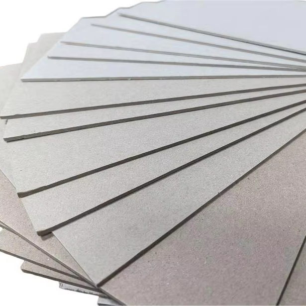 Uncoated Grey Cardboard Recycled Kraft Paper Wholesale Price Colored Cardstock for Cake Packaging Box Making Carton