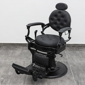 2026 New Arrival of Modern Color <b>Leather</b> Round Bottom Salon Furniture <b>Recliner</b> <b>Chair</b> Large Hydraulic Pump Barber <b>Chair</b> - Product Image 1