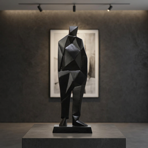 22.86x12.7x63.5cm Aluminium Modern Art Figurine Sculpture Handmade Eco-Friendly Durable Tabletop Ornament for Home Office - Product Image 2