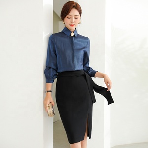 Blusa de Chifón Estilo Coreano de Moda, Modelo <span class=keywords><strong>2022</strong></span>, para Mujer, Camisas de Lujo para Oficina - Product Image 4