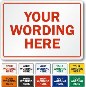 ป้ายโลหะสั่งทำพิเศษ - ขนาด 10x14 นิ้ว อลูมิเนียมเคลือบกันสนิม - สำหรับงานภายนอกอาคาร ธุรกิจ และตกแต่งบ้าน - Product Image 1