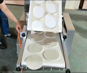 Machine à faire du pain en acier inoxydable, robot pour faire des lavash arméniens, du pain arabe, du pain pita, des wraps, du chapati/roti/pancake, du sunshine roti - Product Image 2