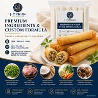 Rollitos de cerdo con carne de oveja congelada, Dim Sum chino OEM, opción vegetariana, venta al por mayor para restaurantes, distribuidores, marca privada