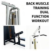 Machine de musculation dorsale commerciale pour tirage vertical et exercices assis, avec structure en acier robuste, pour studios de fitness, hôtels et salles de sport, logo personnalisable