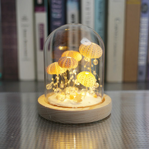 3D DIY Acrylique LED Veilleuse Mer Châtaigne Tulipe <span class=keywords><strong>Fleur</strong></span> Nuage Miroir Décor pour Table pour Noël Mariage Fête Cadeau - Product Image 3