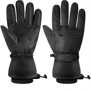 Mitaines de ski d'hiver chaudes pour hommes, imperméables, en tissu Oxford, avec fermeture éclair et compatibles écran tactile, pour snowboard et activités de plein air - Product Image 3