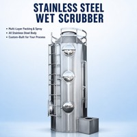 Système de lavage à l'eau industriel en acier inoxydable haute efficacité pour l'élimination des gaz acides et le contrôle de la pollution atmosphérique dans les usines chimiques