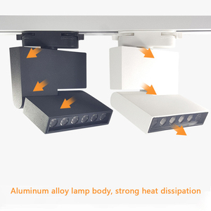 Les lumières <span class=keywords><strong>de</strong></span> rail <span class=keywords><strong>de</strong></span> ligne <span class=keywords><strong>de</strong></span> LED plient et tournent pour ajuster les projecteurs montés en surface dans le salon du <span class=keywords><strong>magasin</strong></span> <span class=keywords><strong>de</strong></span> vêtements du Musée - Product Image 3