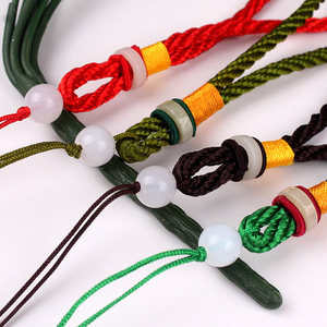 Bodhi Seed Hanging Rope <b>Jade</b> <b>Ring</b> String Multicolor Braided Cord For Pendant Unisex Fashion Accessory - Product Image 3