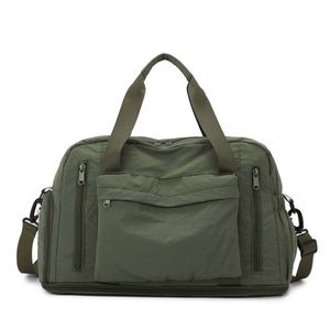 Sac de voyage extensible pour femme, idéal pour le sport, la gym, les voyages d'affaires, avec compartiment à chaussures et poche étanche pour articles secs et humides - Product Image 4