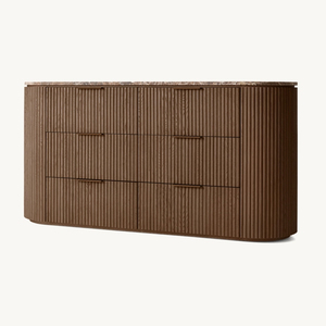 Cassettiera <span class=keywords><strong>Vintage</strong></span> Stile Rustico a 6 Cassetti in Legno Massello per <span class=keywords><strong>Camera</strong></span> <span class=keywords><strong>da</strong></span> <span class=keywords><strong>Letto</strong></span>, Mobile Contenitore per Abiti <span class=keywords><strong>da</strong></span> Soggiorno - Product Image 2