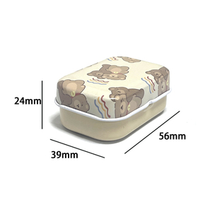 Hz 56x39x24mm kim loại bao bì hộp vỏ sò bạc hà kẹo đường tùy chỉnh in mini lưu trữ hộp thiếc hộp kim loại - Product Image 5